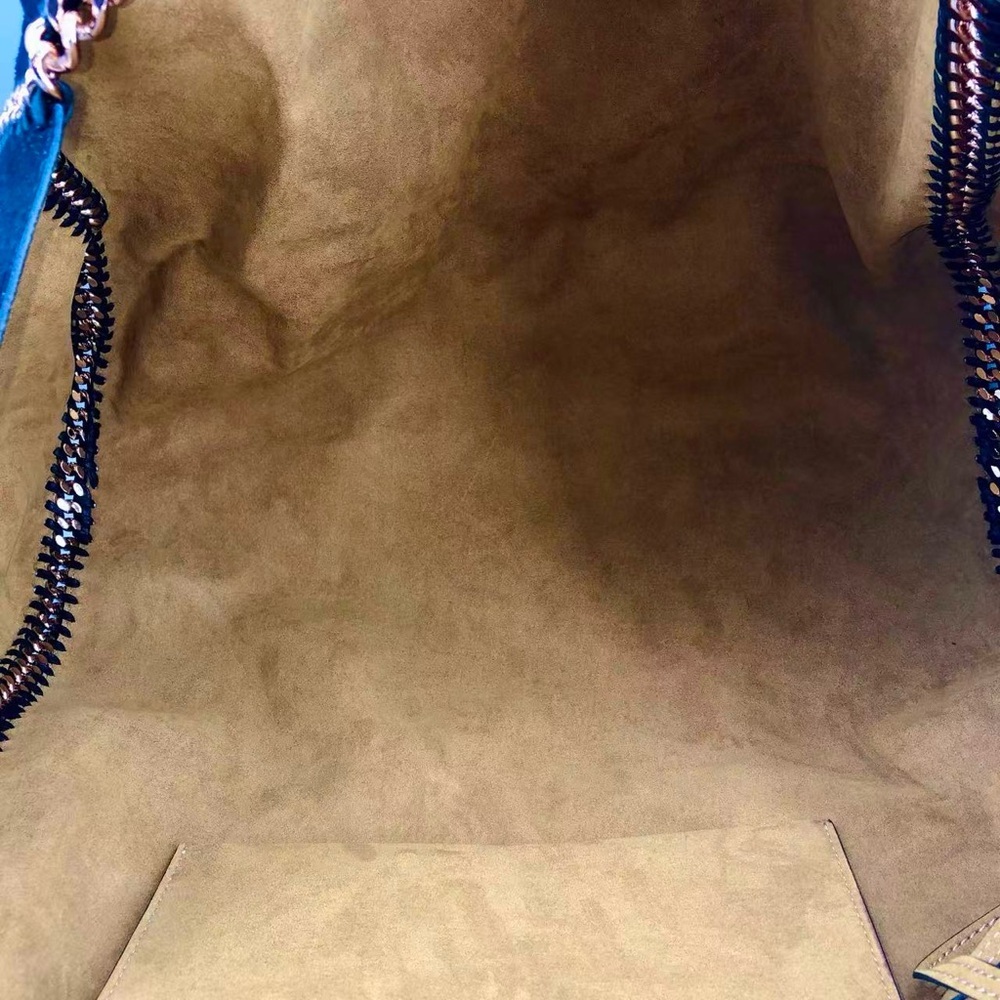 Stella McCartney 2018 Falabella Volcano Embroidered Tote Black Gold - Picture 15 of 15